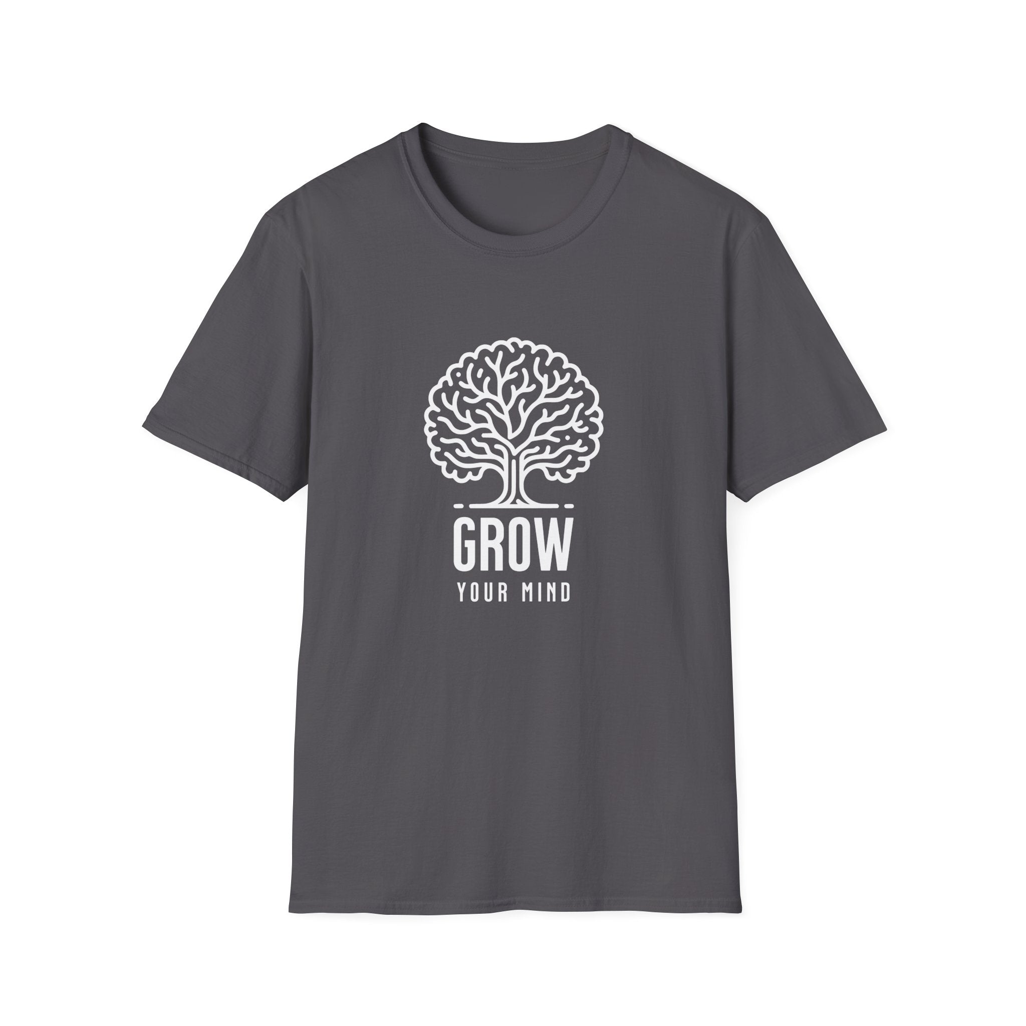 Grow Your Mind Inspirational Tree Design T-shirt