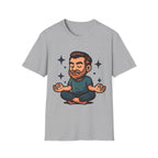 Meditating Man Graphic T-shirt for Mindfulness Enthusiasts