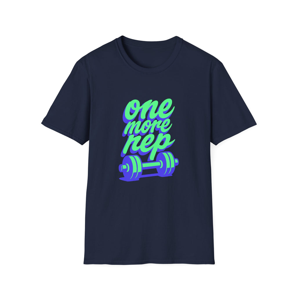 One More Rep Dumbbells Motivational Fitness T-Shirt