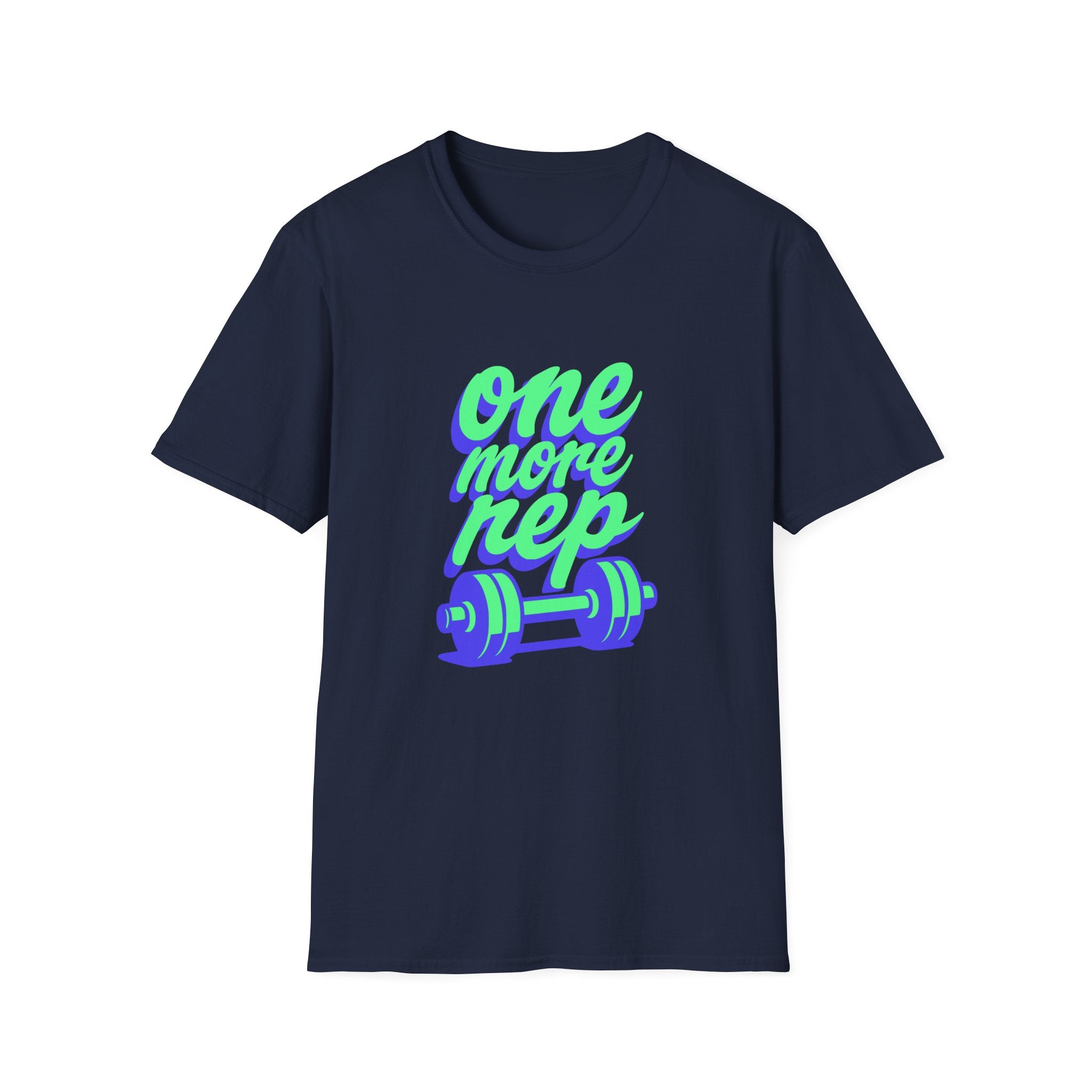One More Rep Dumbbells Motivational Fitness T-Shirt