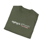 Aging Is Optional Inspirational T-Shirt Design