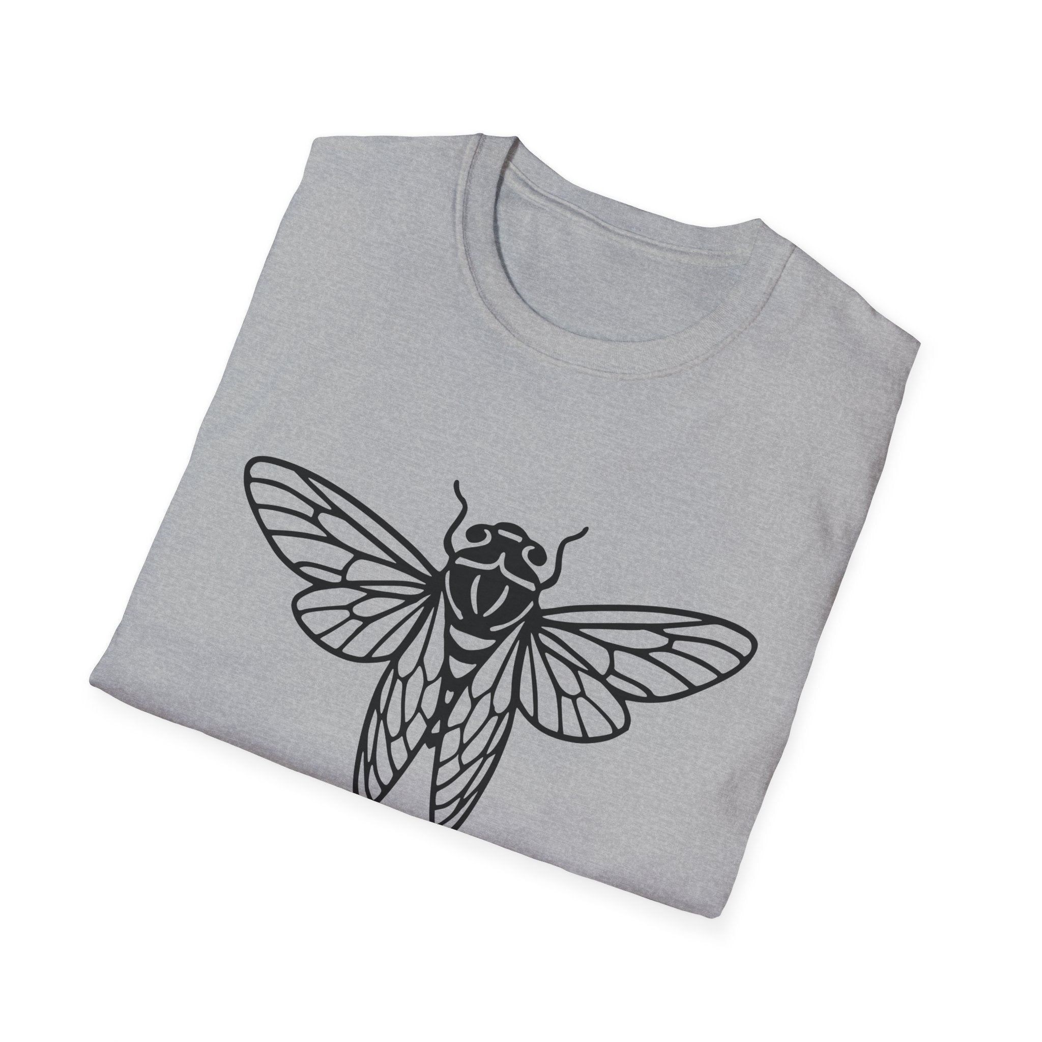 Feel the Rhythm T-shirt with Artistic Insect Design