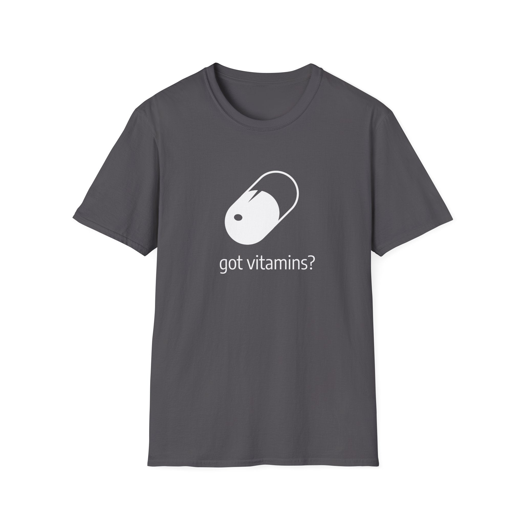 Got Vitamins? Graphic T-shirt with Pill Design