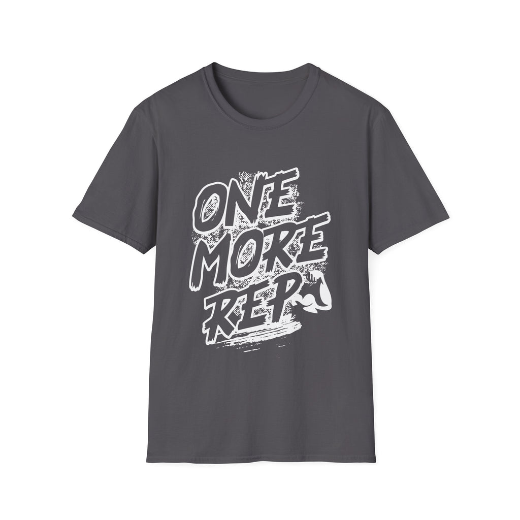 Motivational Fitness T-Shirt with One More Rep Design