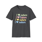 I Love Nature Graphic T-Shirt for Eco Enthusiasts
