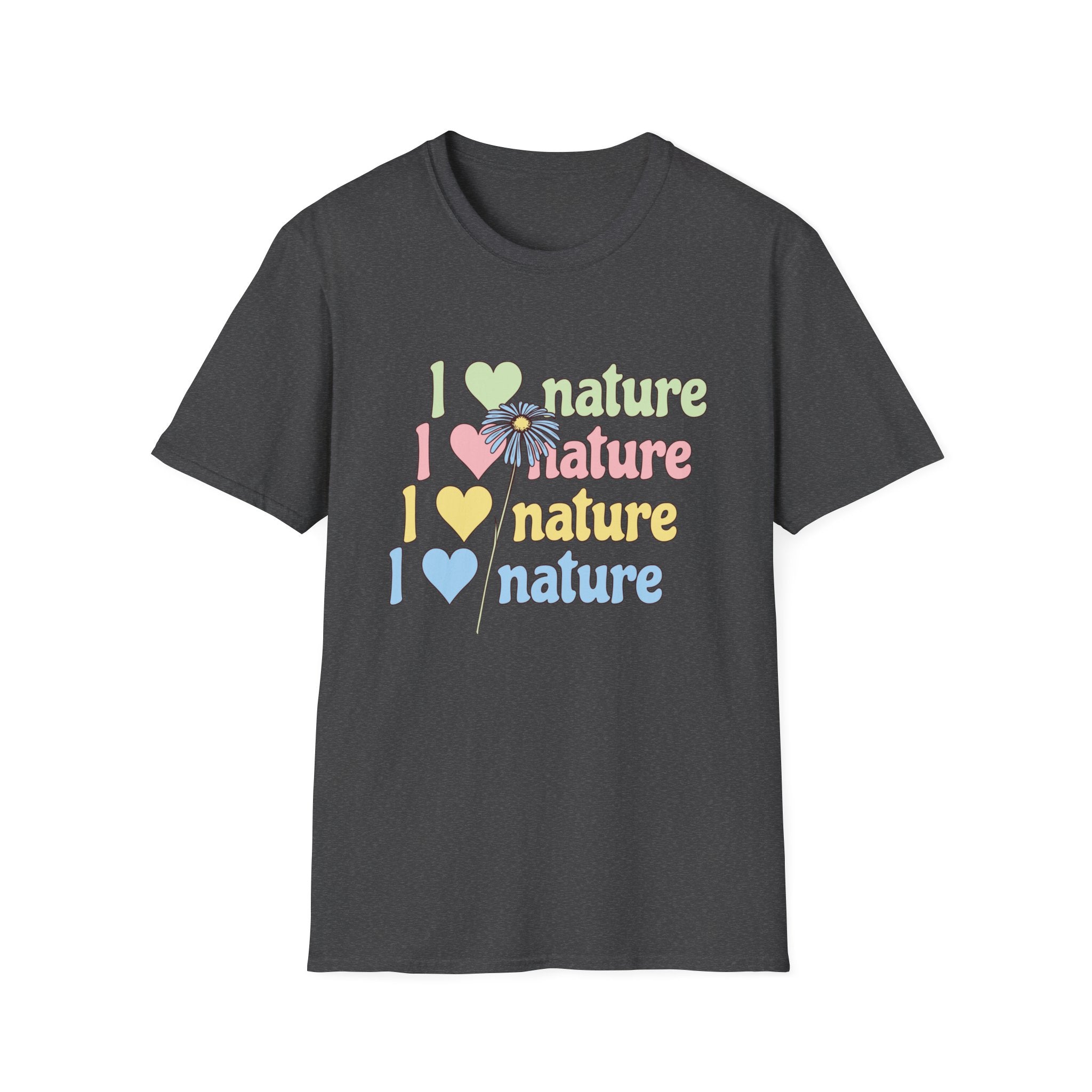 I Love Nature Graphic T-Shirt for Eco Enthusiasts