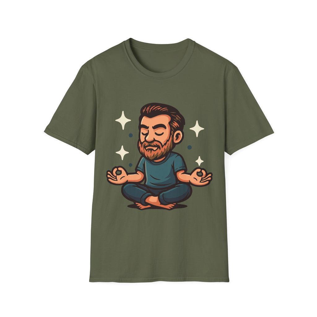 Meditating Man Graphic T-shirt for Mindfulness Enthusiasts