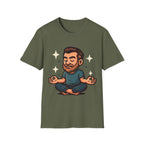 Meditating Man Graphic T-shirt for Mindfulness Enthusiasts