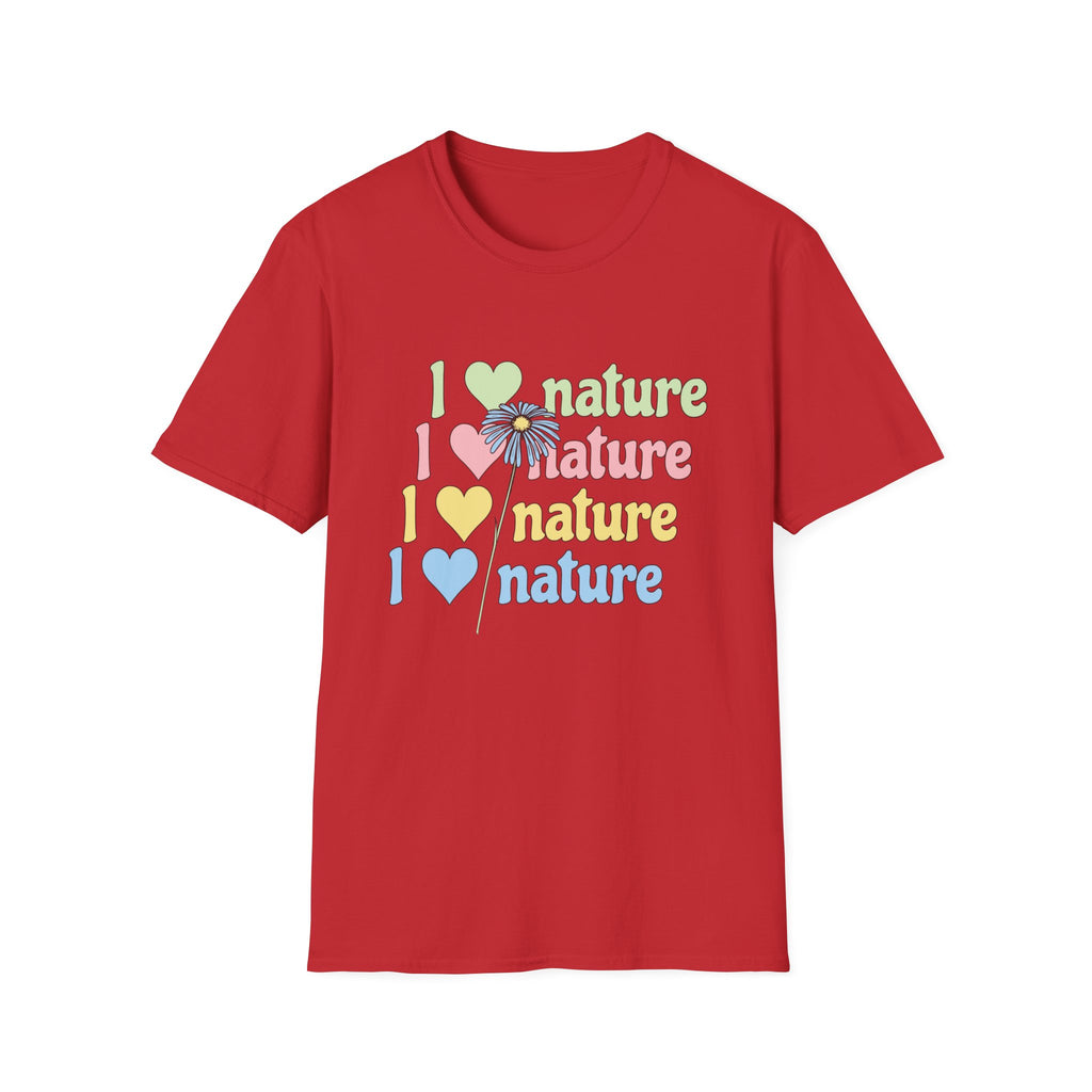 I Love Nature Graphic T-Shirt for Eco Enthusiasts