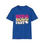 Inhale Hold Fart Graphic Tee for Fun Moments