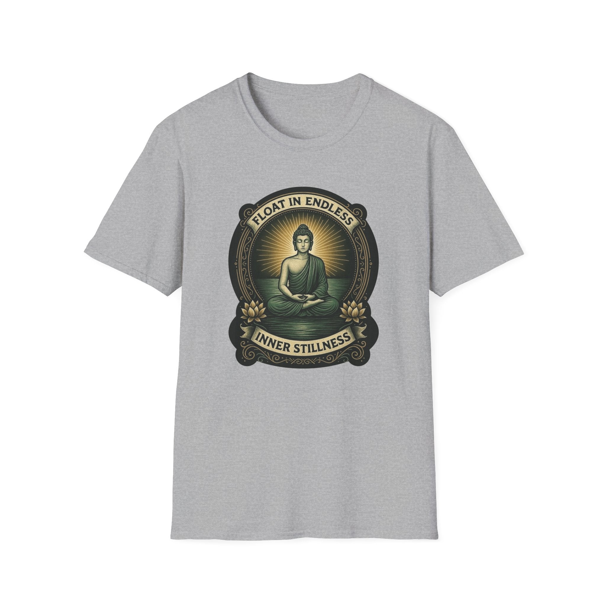 Float in Endless Inner Stillness – Buddha Meditation Graphic Tee