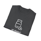 Got Vitamins? Fun Printed T-shirt with Supplement Design